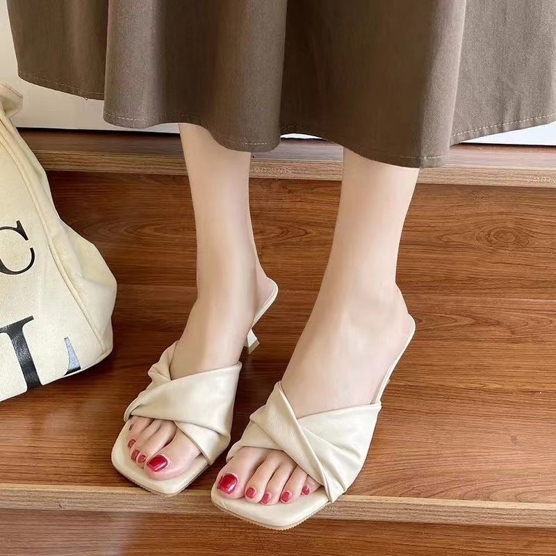 Fashion High Heel Slippers Pantuflas Tacón Moda