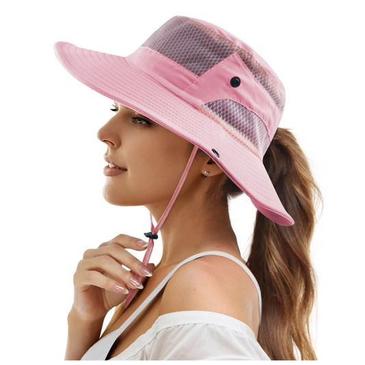 Women's Face Cover Hat Sombrero Protección
