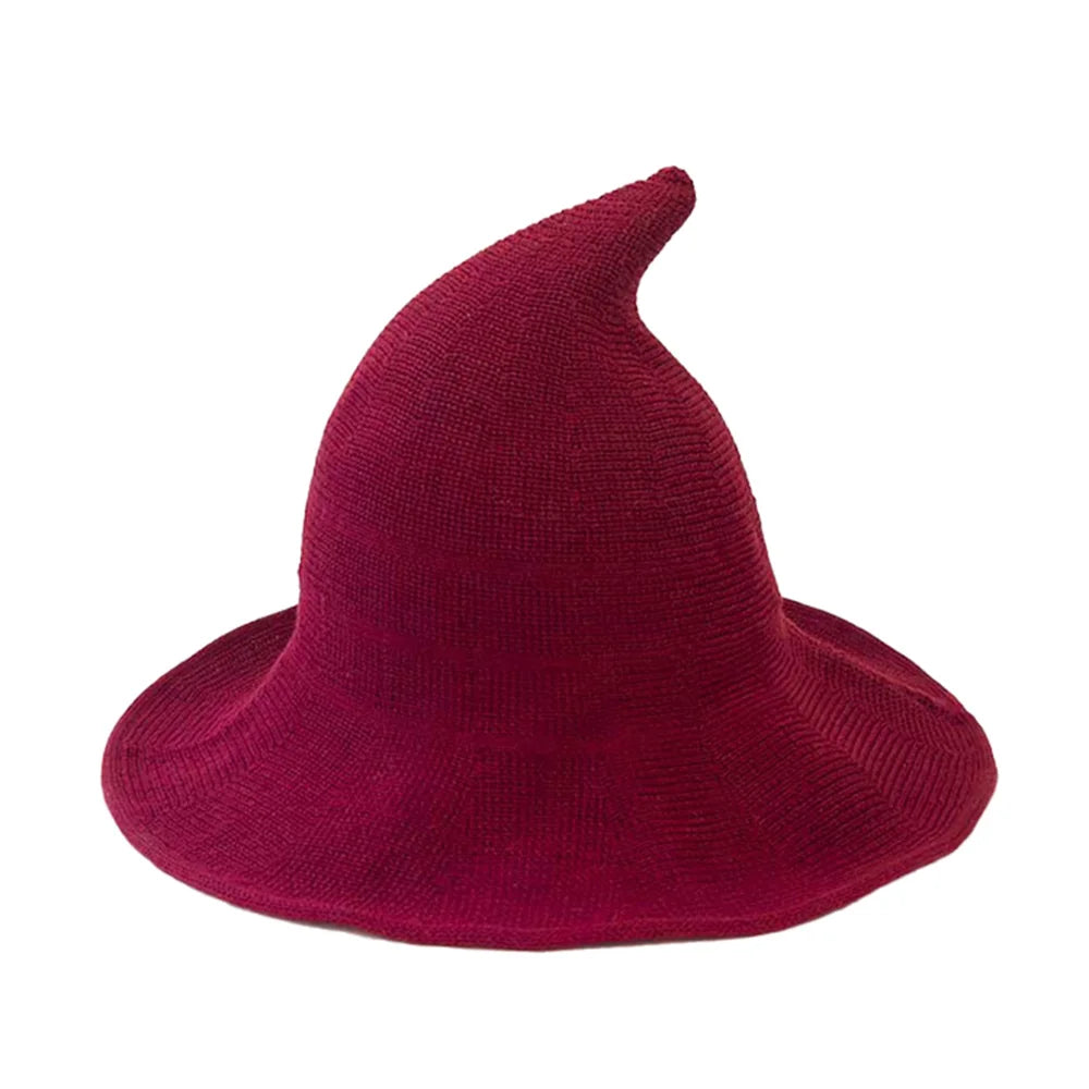 Halloween Witch Hat Long Point Knitted