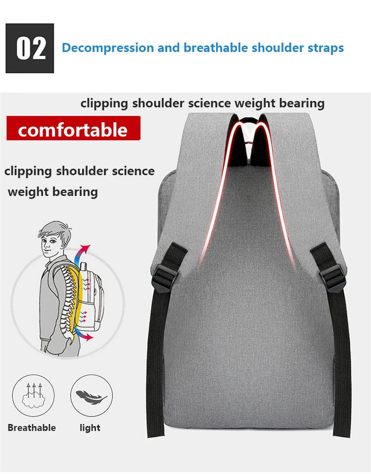 Executive Business Laptop Backpack USB