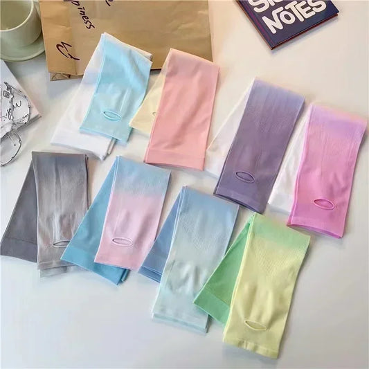 Colorful Gradient Ice Silk UV Sleeves