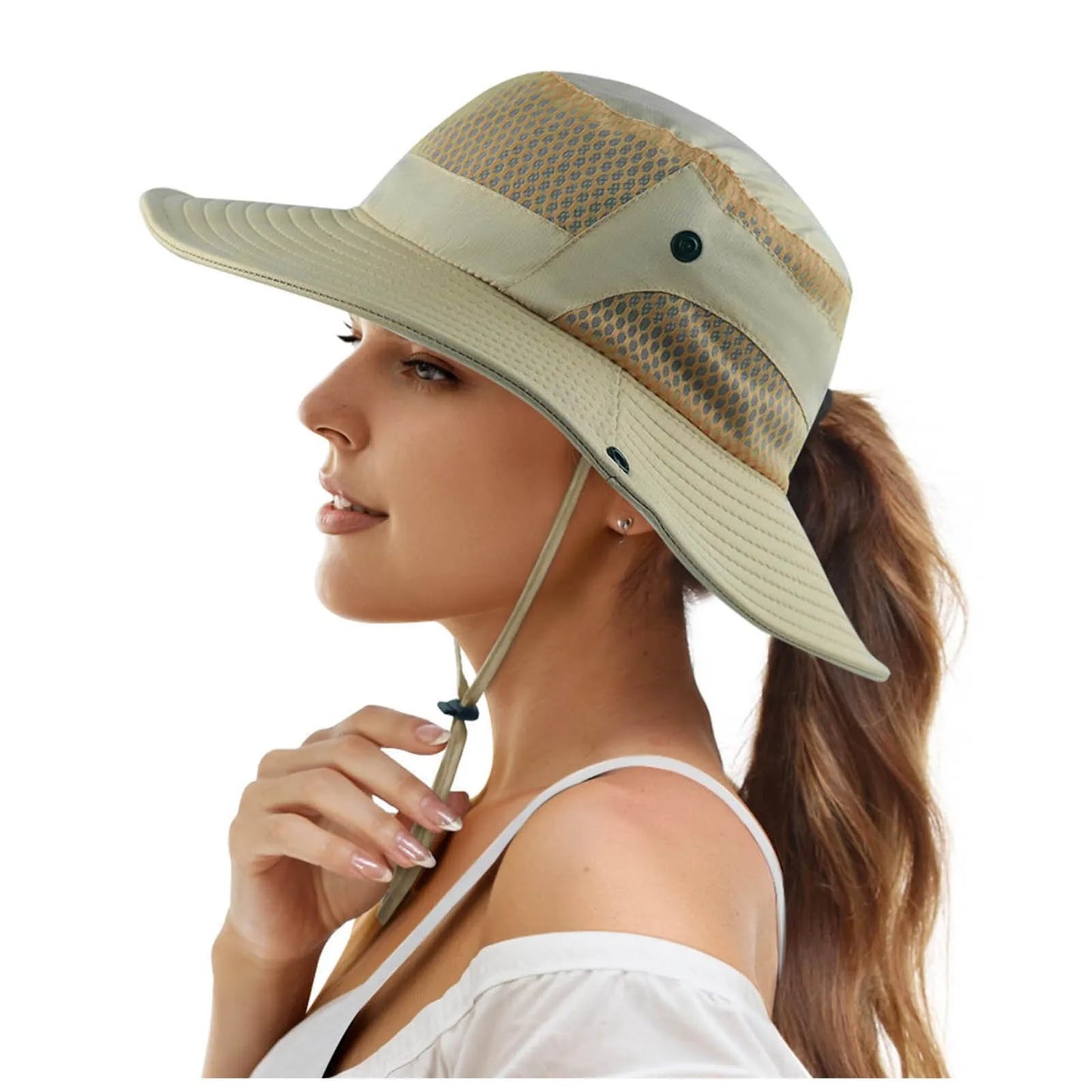 Women's Face Cover Hat Sombrero Protección
