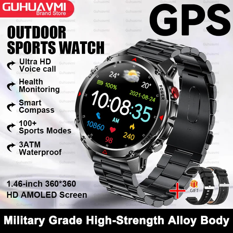 Premium AMOLED GPS Smart Watch, Reloj Inteligente GPS AMOLED Premium