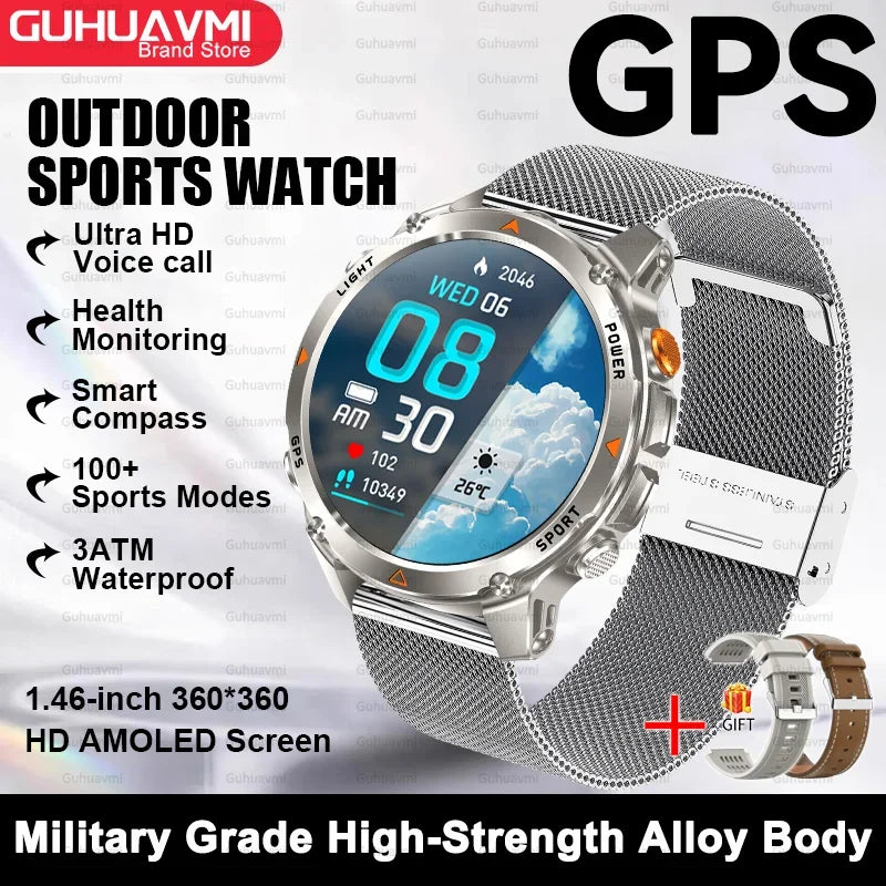 Premium AMOLED GPS Smart Watch, Reloj Inteligente GPS AMOLED Premium