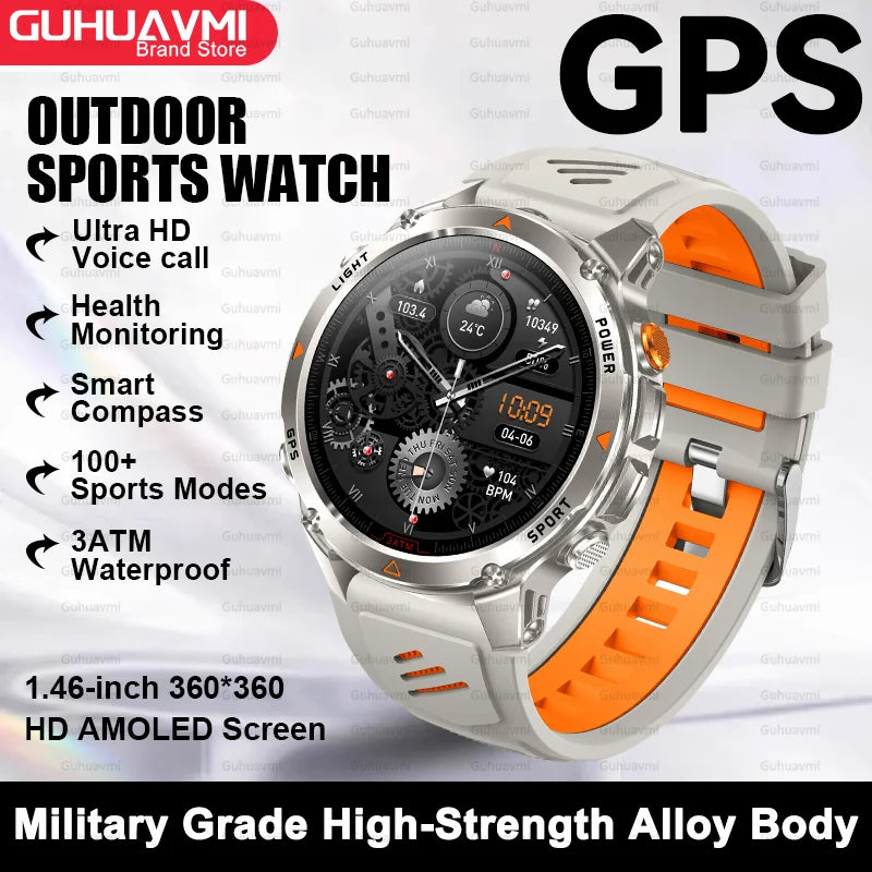 Premium AMOLED GPS Smart Watch, Reloj Inteligente GPS AMOLED Premium