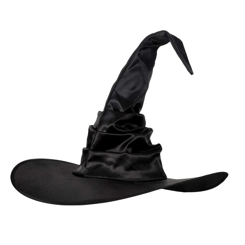 Halloween Witch Hat Black Wizard Costume