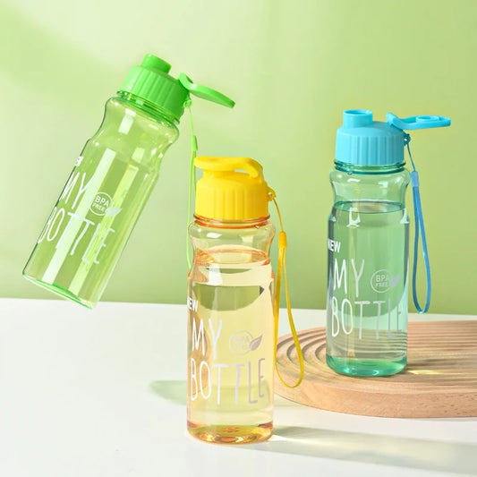 Transparent Water Bottle: Leak-proof Sports Drinkware