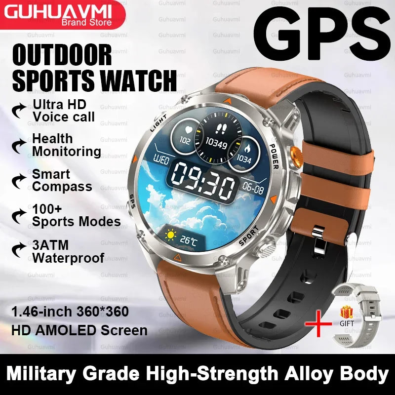 Premium AMOLED GPS Smart Watch, Reloj Inteligente GPS AMOLED Premium