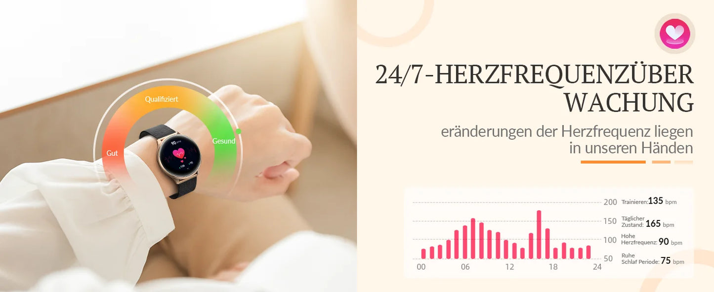 Women Smart Watch Always Display, Reloj Inteligente Mujeres Pantalla Siempre