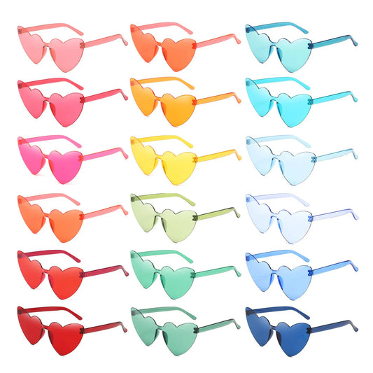 Trendy Heart-Shaped Party Sunglasses Bulk