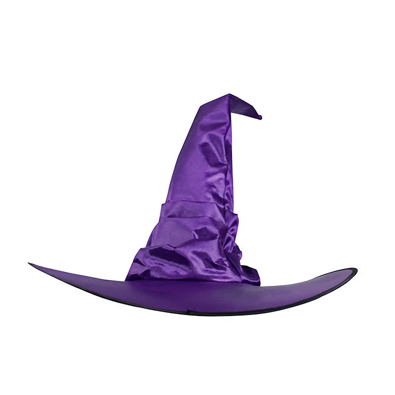 Halloween Witch Hat Black Wizard Costume