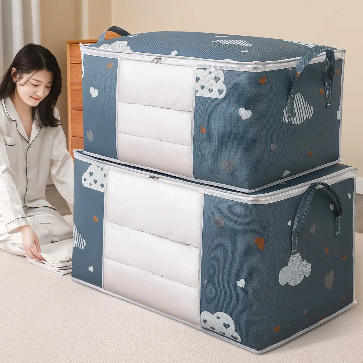 Foldable Storage Bag – Bedding Organizer