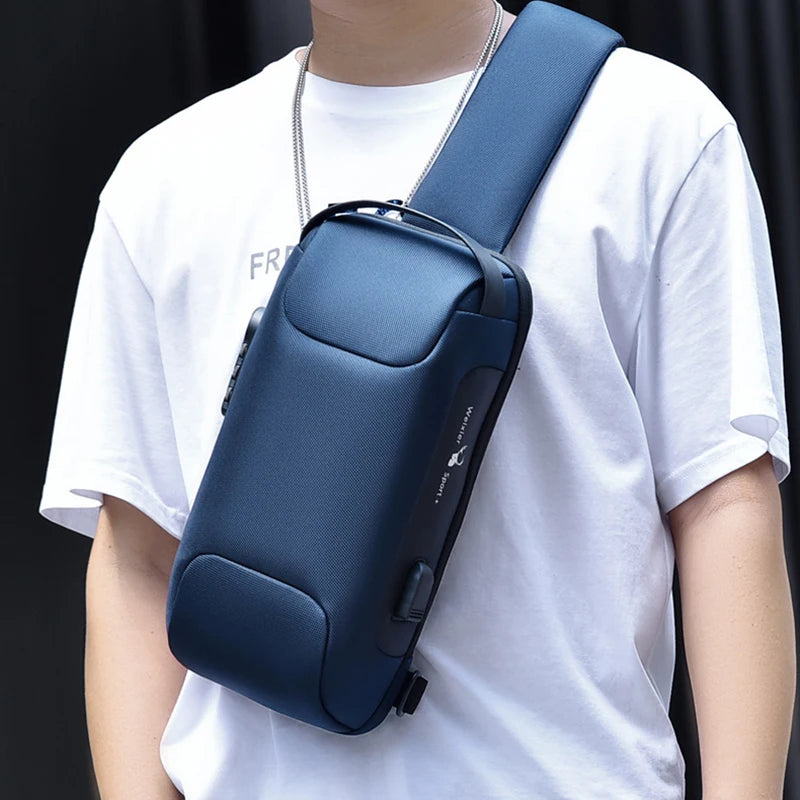 Executive Crossbody Sling Backpack USB
