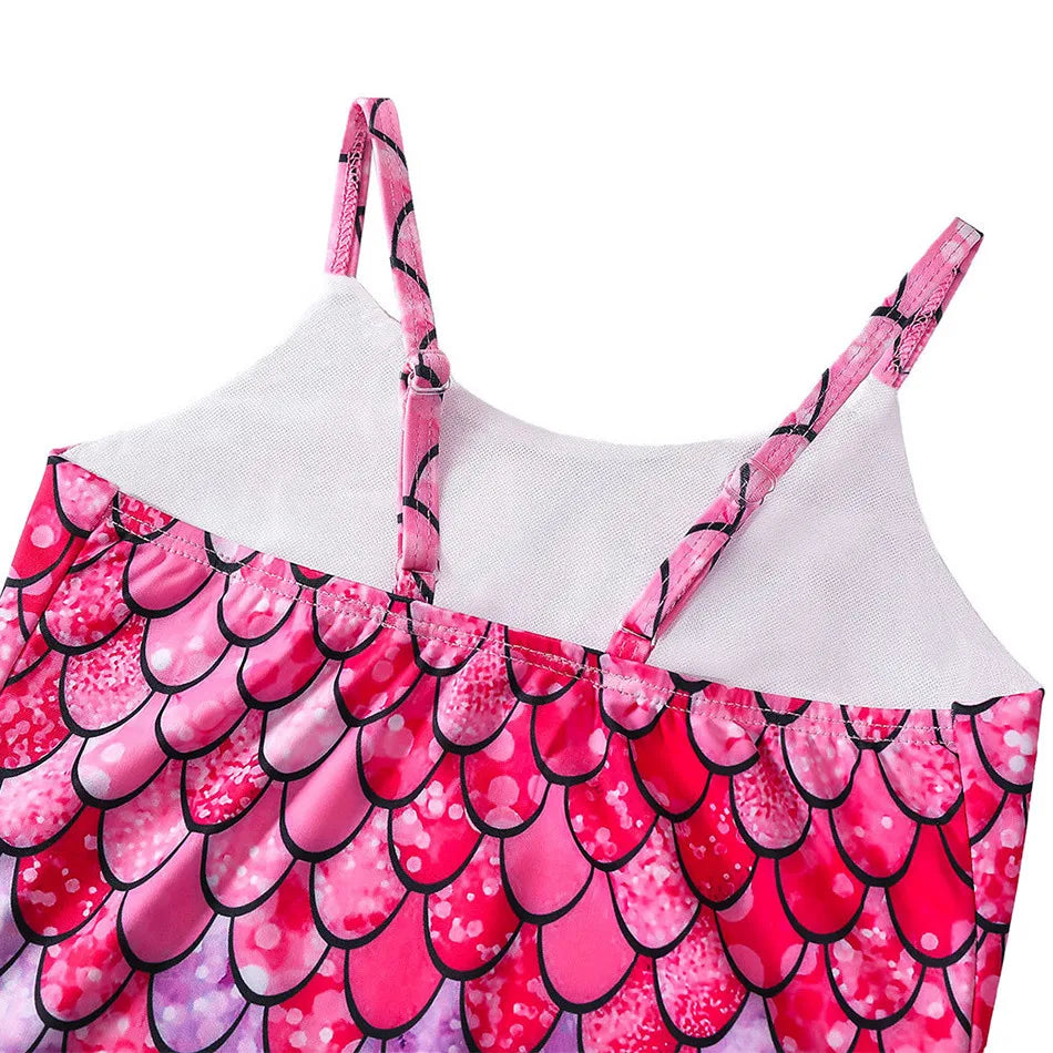 Adorable Girls Mermaid One-Piece Swimsuit