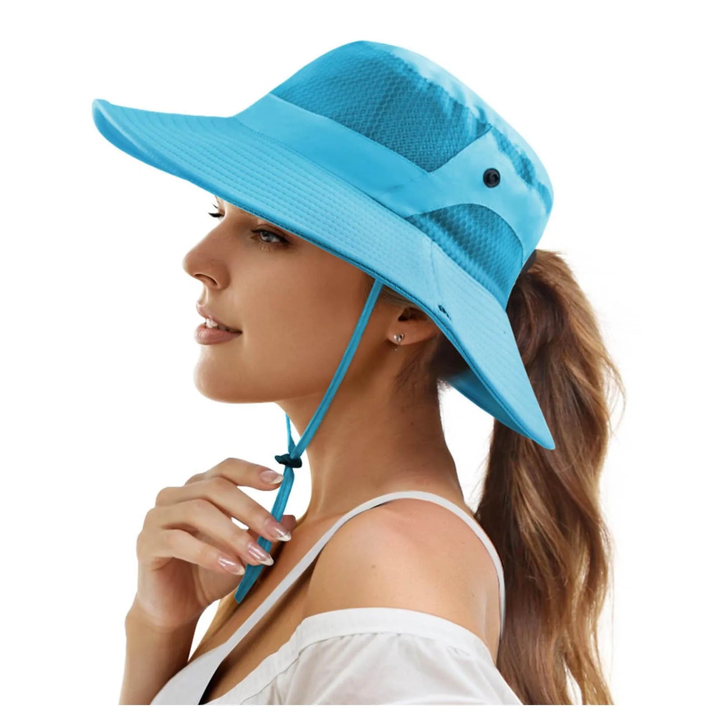 Women's Face Cover Hat Sombrero Protección