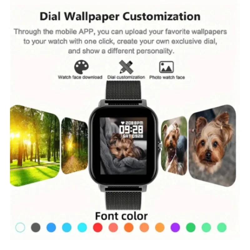 Smart Android Watch Bluetooth Call, Reloj Android Inteligente Llamadas Bluetooth
