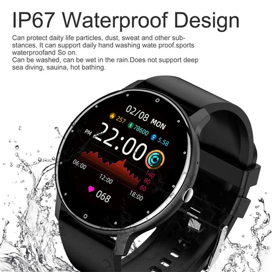 LIGE Full Touch Bluetooth Watch, Reloj Bluetooth Táctil Completo LIGE