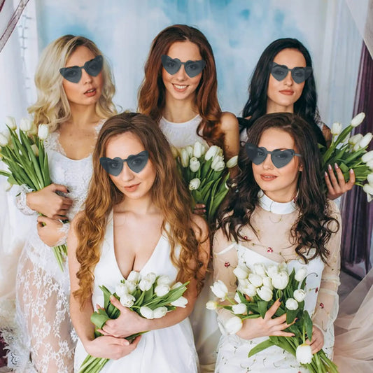 Trendy Heart-Shaped Party Sunglasses Bulk