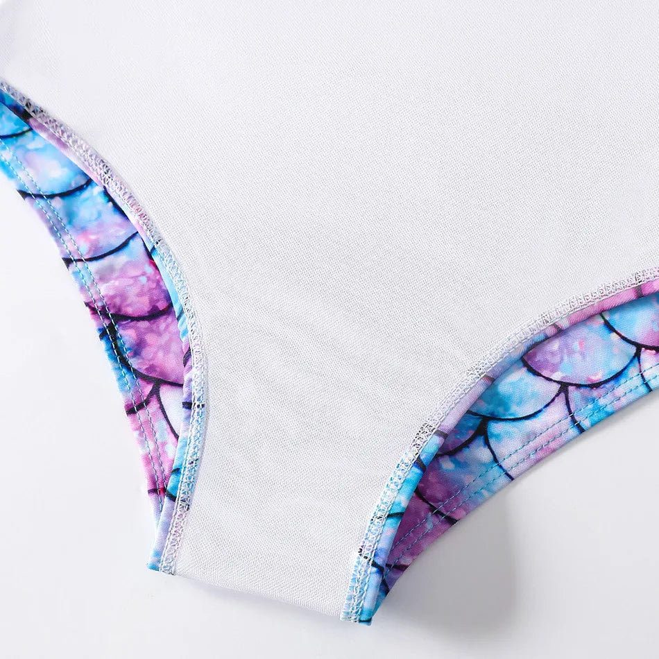 Adorable Girls Mermaid One-Piece Swimsuit