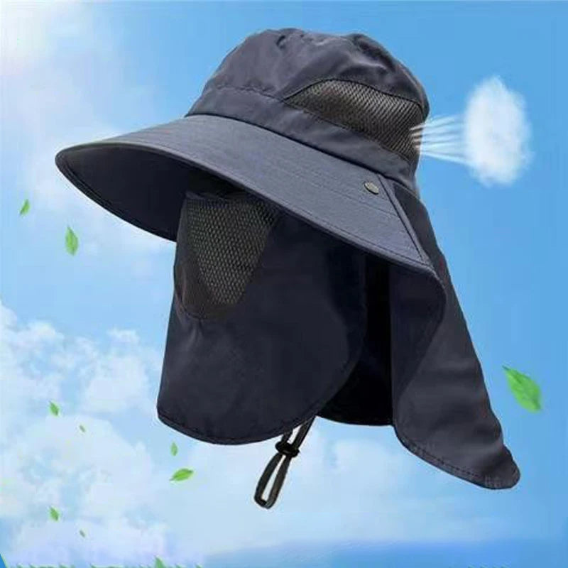Professional Quick-Dry Fishing Hat Face Cover