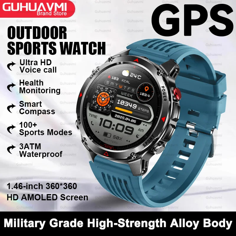 Premium AMOLED GPS Smart Watch, Reloj Inteligente GPS AMOLED Premium