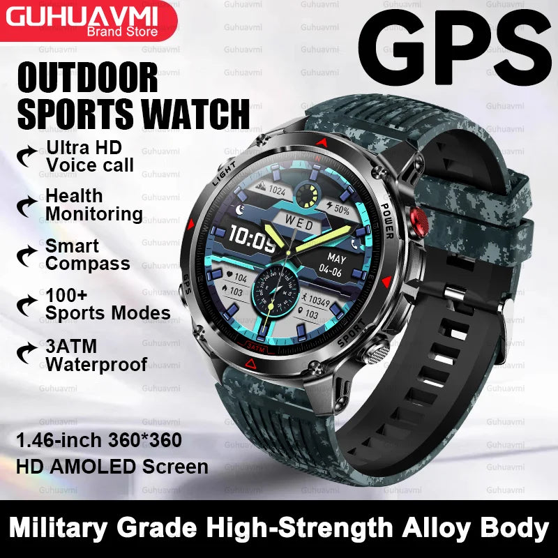 Premium AMOLED GPS Smart Watch, Reloj Inteligente GPS AMOLED Premium