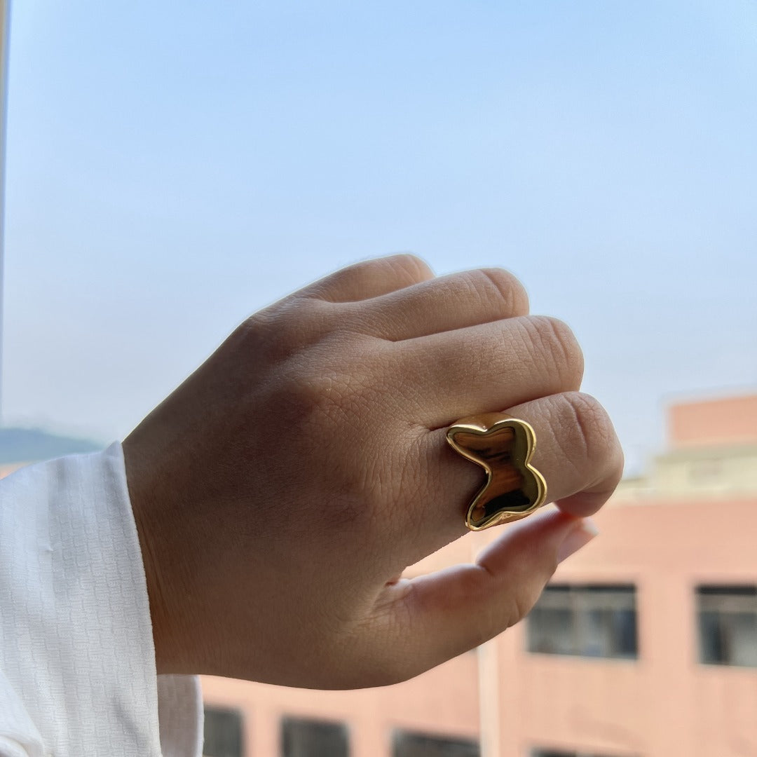 Gold Plated Logo Ring