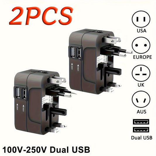 Premium 2-Pack Travel Adapter Pack Doble Premium