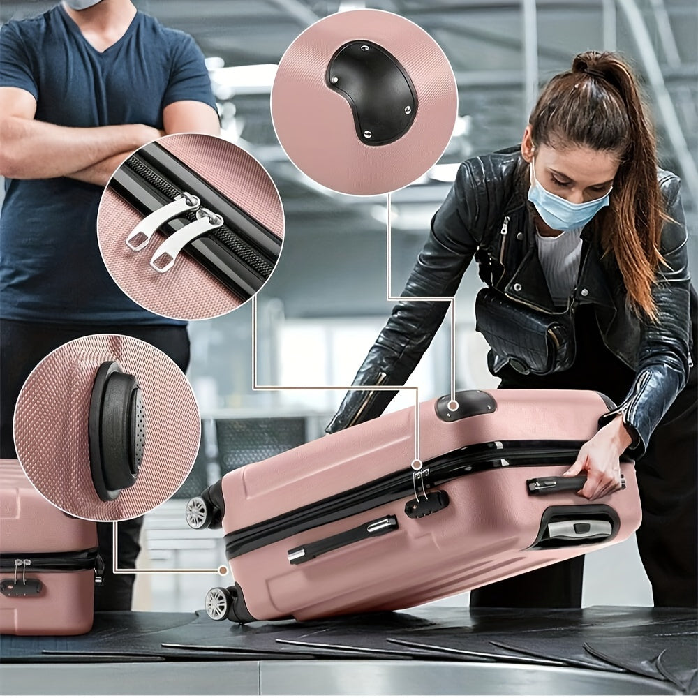 Durable 3-Piece Suitcase Set, Juego 3 Maletas Duraderas