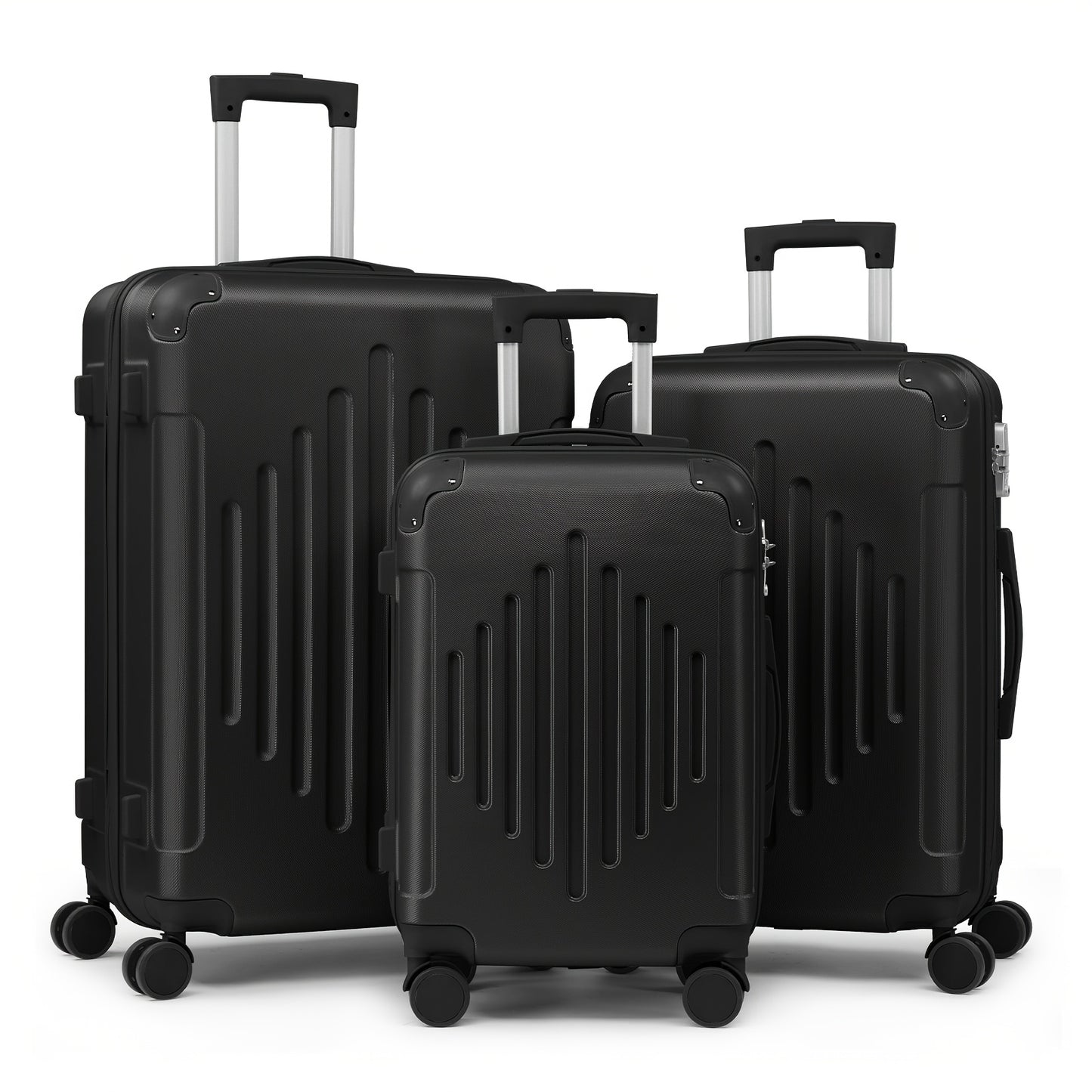 Butter Yellow Lightweight Suitcase Set, Juego Maletas Ligeras Amarillo Mantequilla