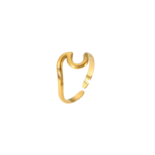 Gold Wave Ring