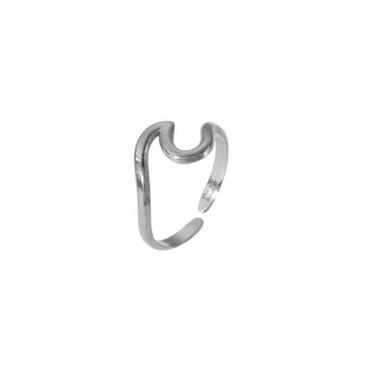 Silver Wave Ring