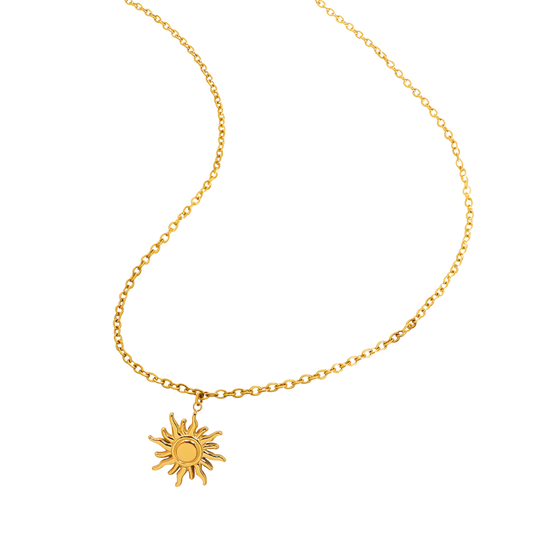 Gold Sun Necklace